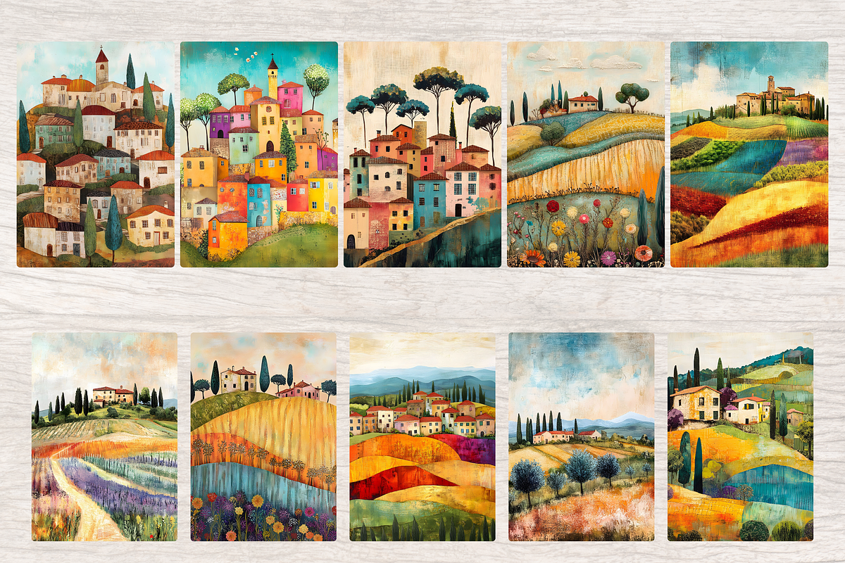 TUSCANY COUNTRYSIDE JUNK JOURNAL, a Decorative Illustration by Daring Digies (Photo 5 of 9)