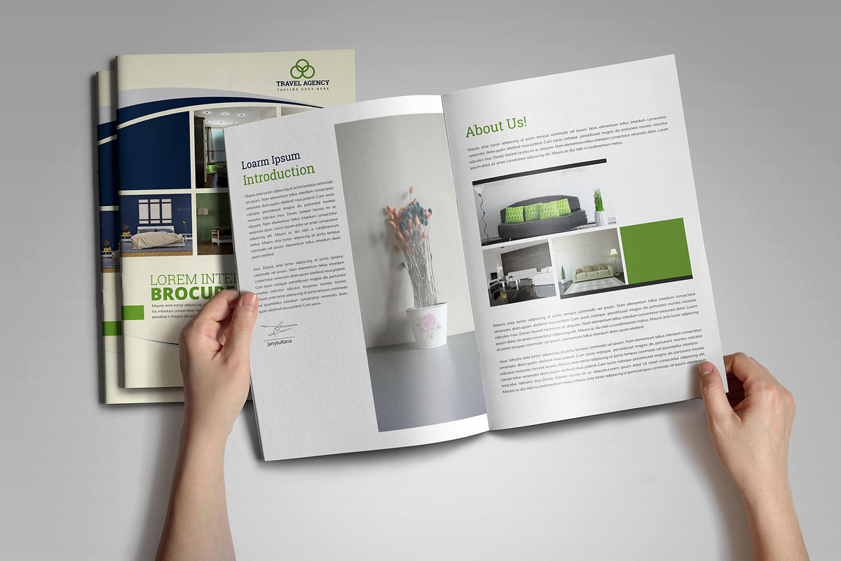Interior Brochure Template V2, a Brochure Template by JanySultana (Photo 2 of 12)