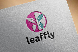 Butterfly Nature Leaf Wings Logo