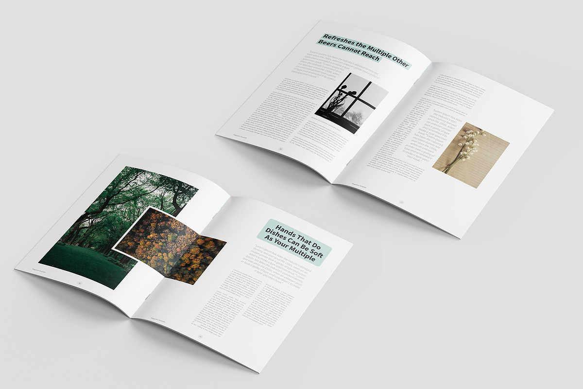 Modern Multiple Magazine Layout, a Magazine Template by Amit Debnath