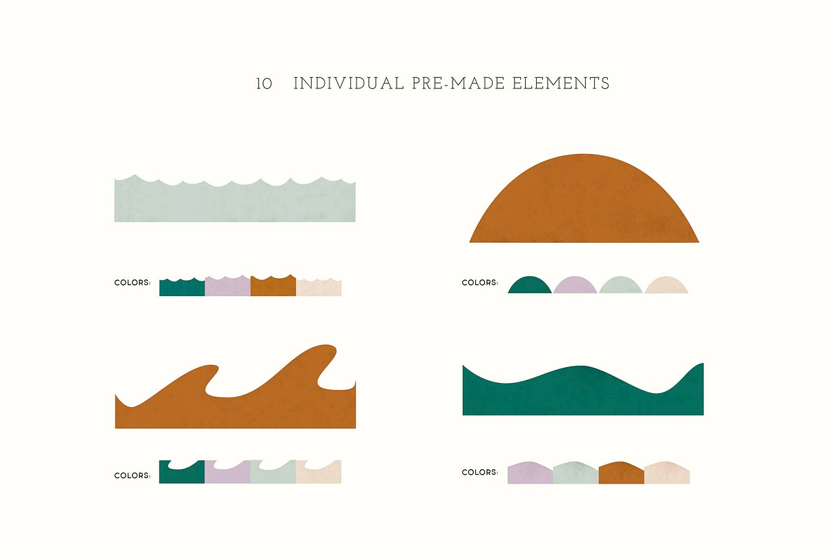 Pre-Made Shapes & Compositions, an Illustration by All This Concept (Photo 9 of 16)