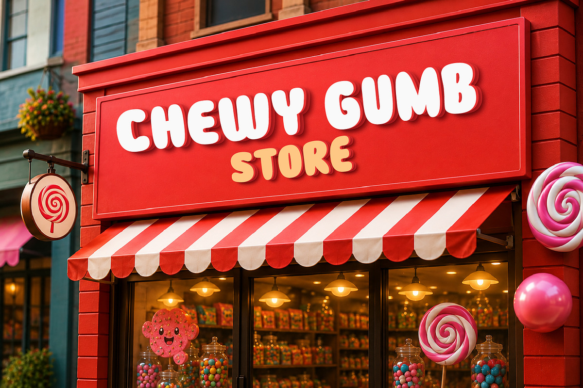 Chewy Gumb - Playful Display Font, a Sans Serif Font by Vesvocrea (Photo 6 of 10)