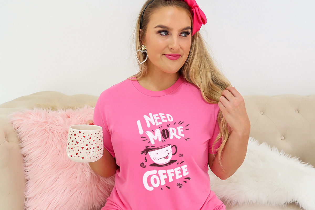 Cute Kawaii Coffee Cup T-Shirt Print, an Object Graphic by Paul Lesser (Photo 2 of 6)