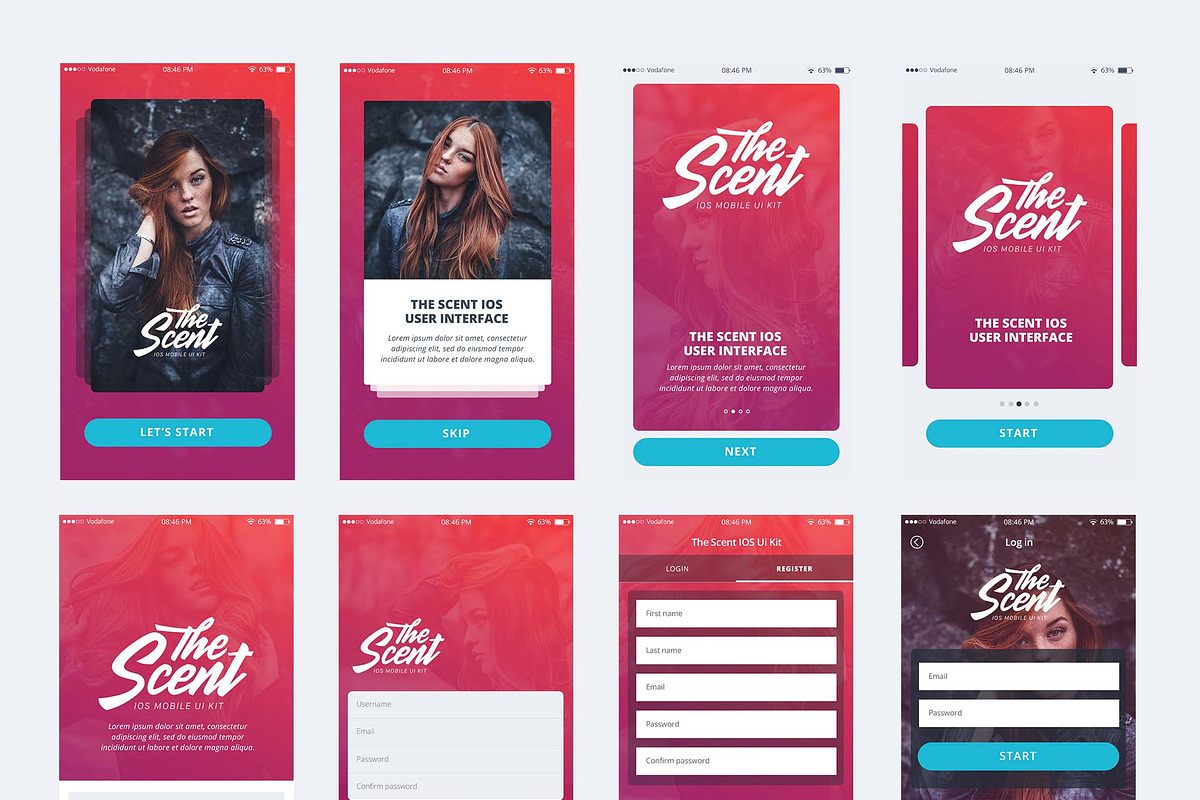 The Scent IOS mobile ui kit, an UI Kit Template by Sladedesign (Photo 3 of 4)