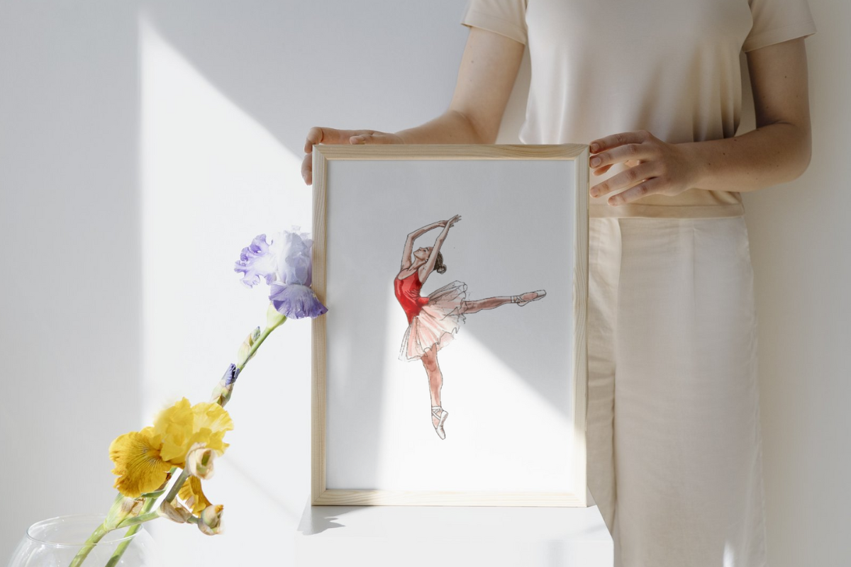 Ballerina Girl Clipart Ballet PNG, a Decorative Illustration by Paper Artsthetics (Photo 3 of 6)
