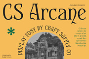 CS Arcane – Decorative Font, a Serif Font by Craft Supply Co. (Thumbnail 1 of 8)