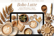 Boho Latte Realistic PNG Objects, an Object Graphic by Iconogenic (Thumbnail 1 of 7)
