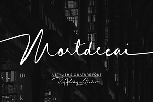 Mortdecai Luxury Signature Font