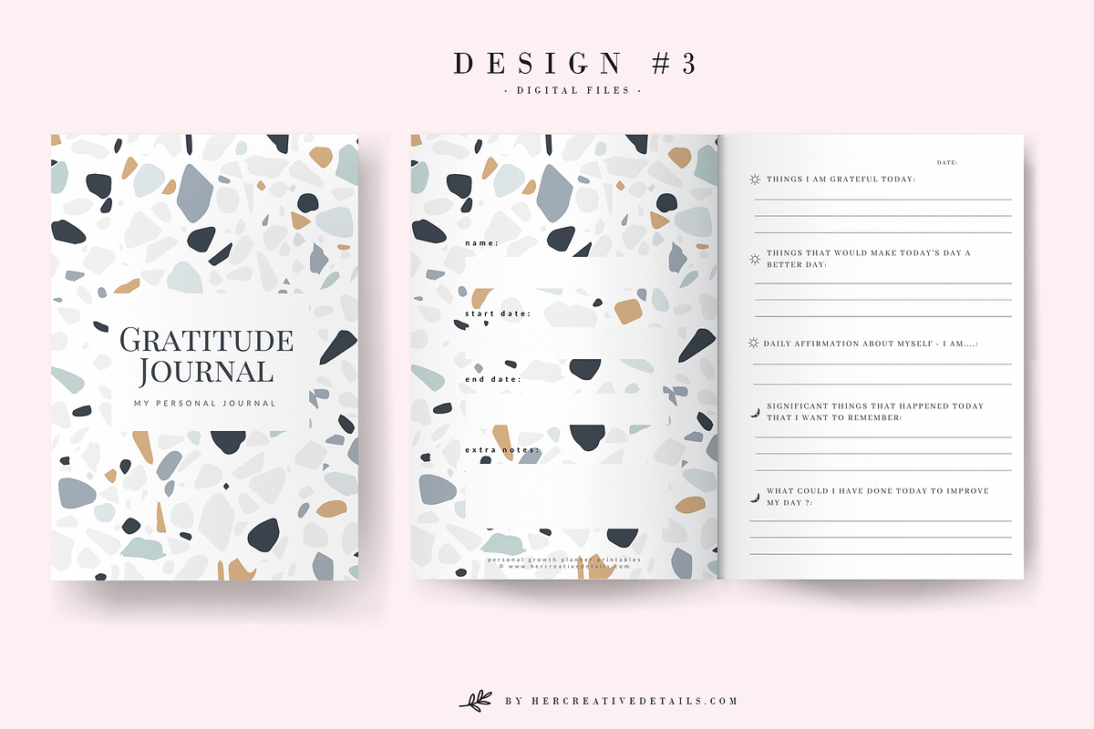 Gratitude Journal Printable - 03, a Brochure Template by Her creative details (Photo 1 of 5)