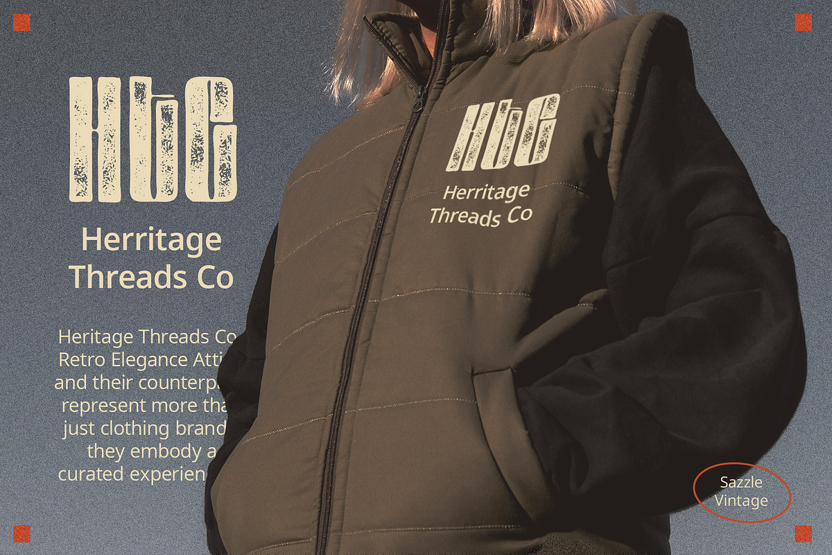 Sazzle Vintage, a Blackletter Font by Craft Supply Co. (Photo 2 of 8)