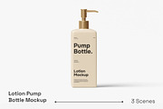 Lotion Pump Bottle Mockup, a Packaging Mockup by renderstockmarket (Thumbnail 1 of 4)