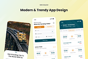Train Booking UI Mobile Apps, an UI Kit Template by SquidPixey (Thumbnail 2 of 3)
