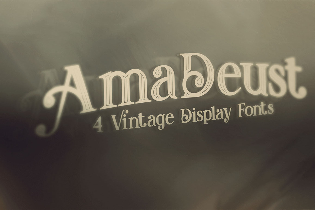 AmaDeust - Display Font preview 6