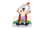 Fathers spend time with children set, a Person Illustration by Good Studio (Thumbnail 4 of 10)