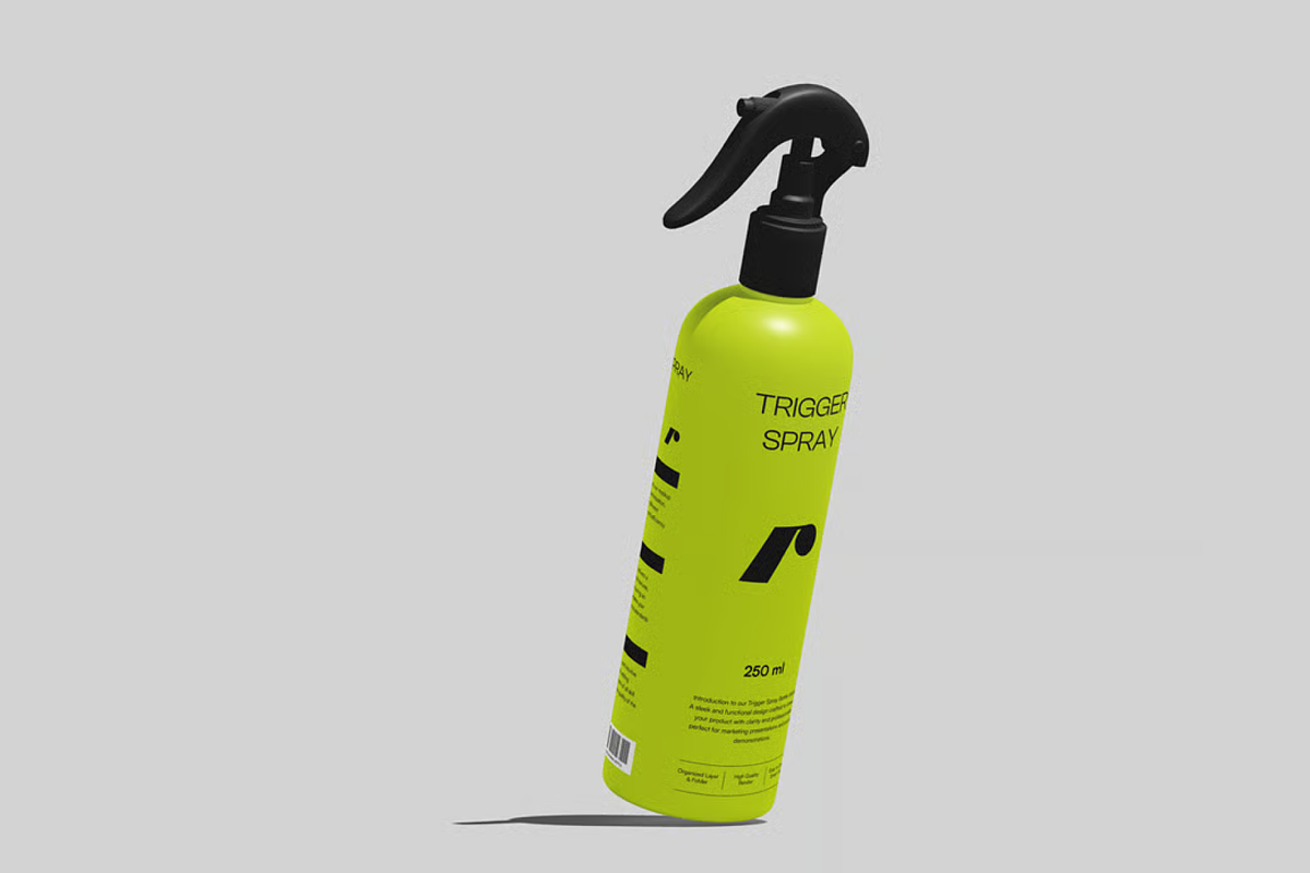 Spray Bottle Mockup, a Packaging Mockup by graphicsauce (Photo 4 of 4)