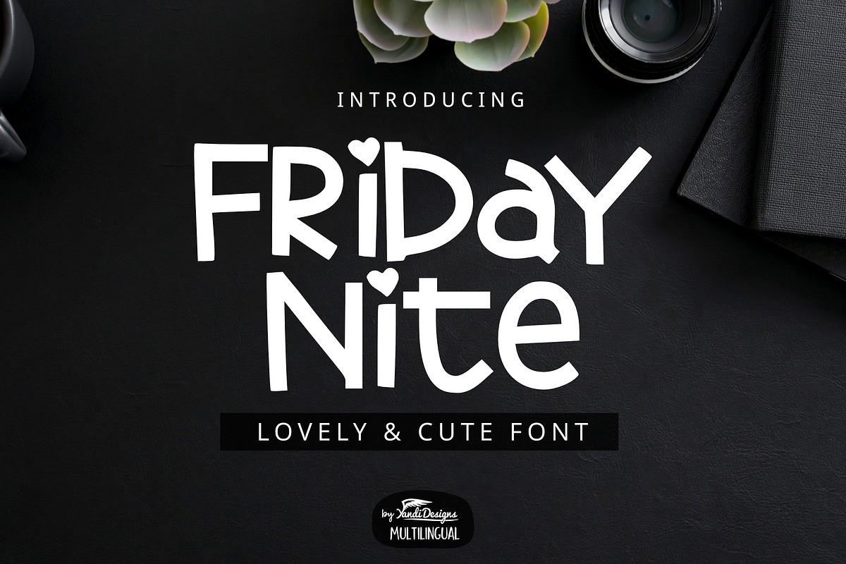 Friday Nite Font 75% OFF 2020, a Sans Serif Font by YandiDesigns (Photo 1 of 4)