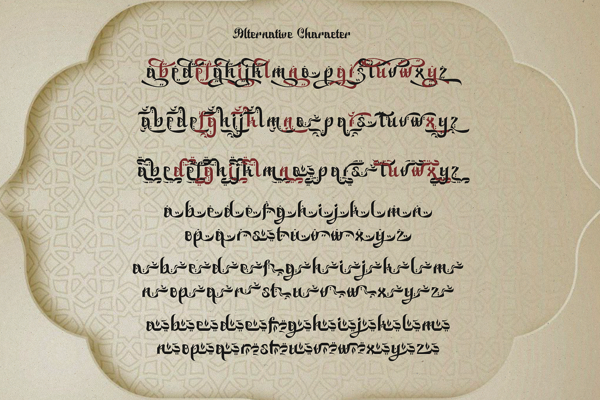 Bakhtiar Arabic Font, a Script Font by madeDeduk (Photo 8 of 10)