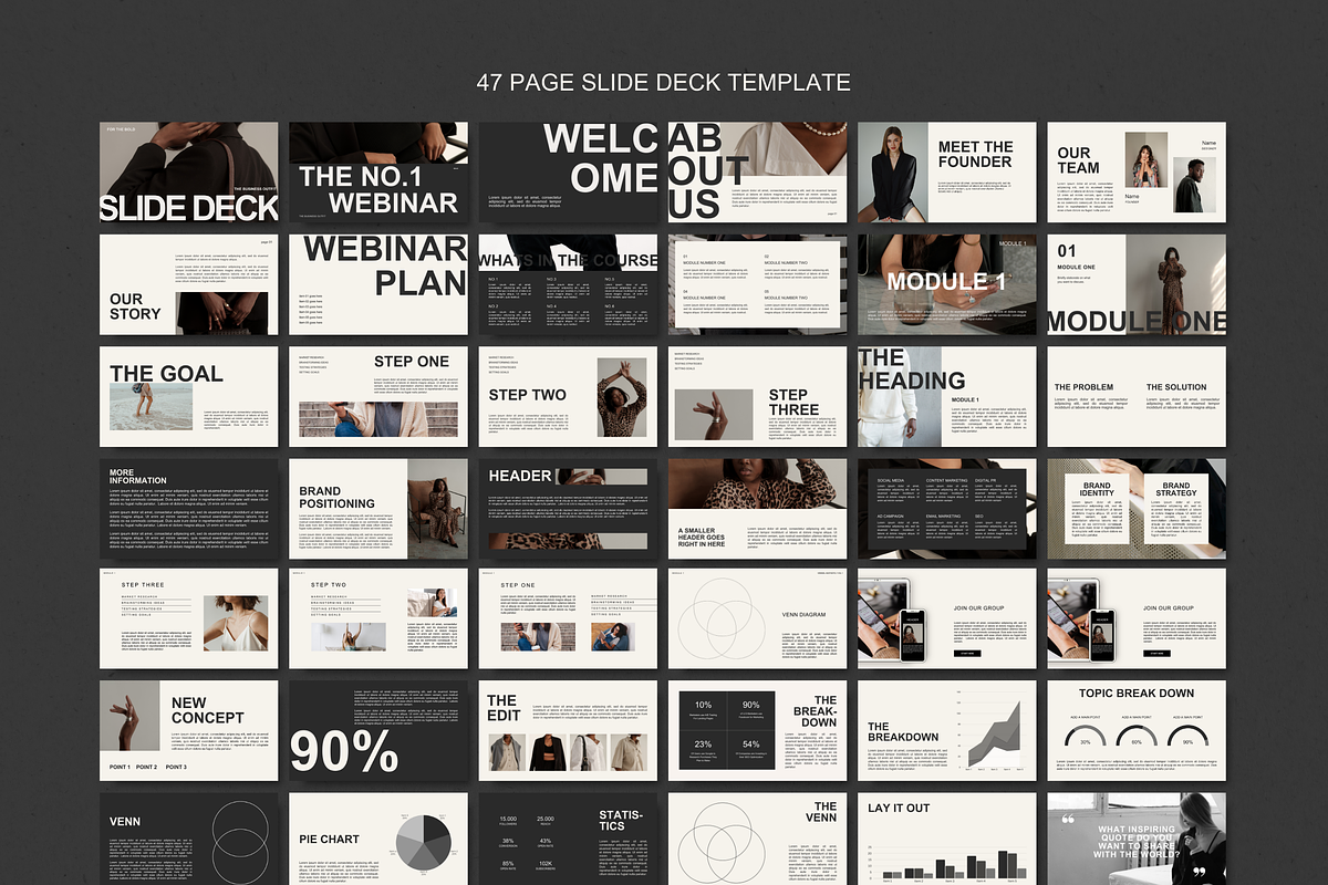 Canva: Bold Editorial Slide Deck, a Presentation Template by thebusinessoutfit (Photo 2 of 11)