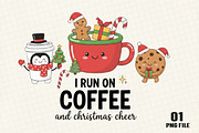 I Run On Coffee And Christmas Cheer, an Illustration by DreamCafeArt (Thumbnail 1 of 4)