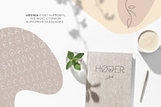 Aronia - Thin Line Logo Font, a Symbol Font by Struvictory.art (Thumbnail 7 of 9)