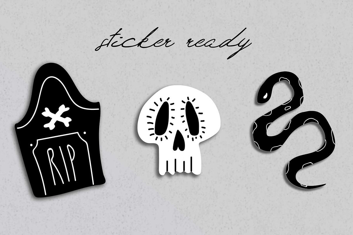 Hand Drawn Halloween Bundle, an Illustration by After Hours Creative (Photo 5 of 5)