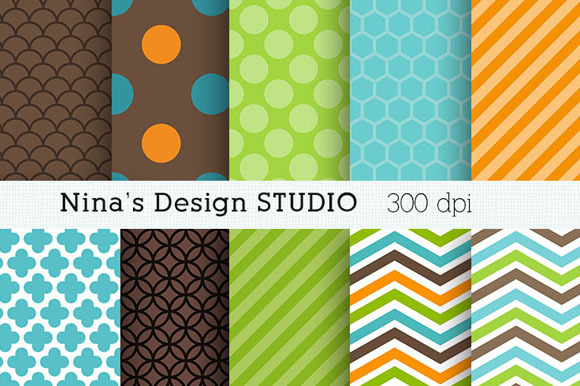 Boy Digital Paper Pattern preview 2