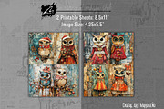 Cute Owl Xmas Junk Journal Pages, an Animal Illustration by Digital Art Mahdiseño (Thumbnail 5 of 10)