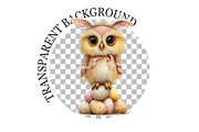 Funny Spring Owl Clipart, a Seasonal Illustration by Rose Art (Thumbnail 5 of 6)
