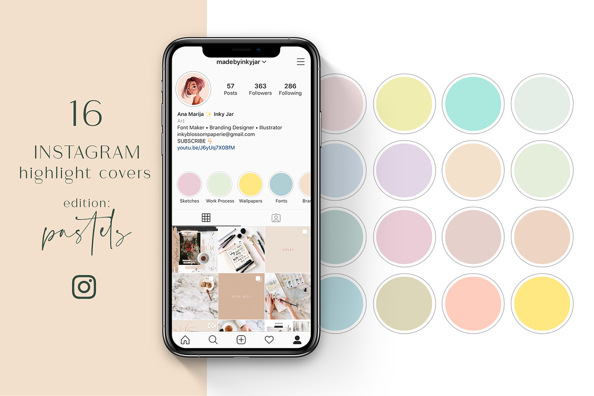 Instagram Highlight Covers-Bundle, a Social Media Template by Inky Jar Design Studio (Photo 6 of 10)
