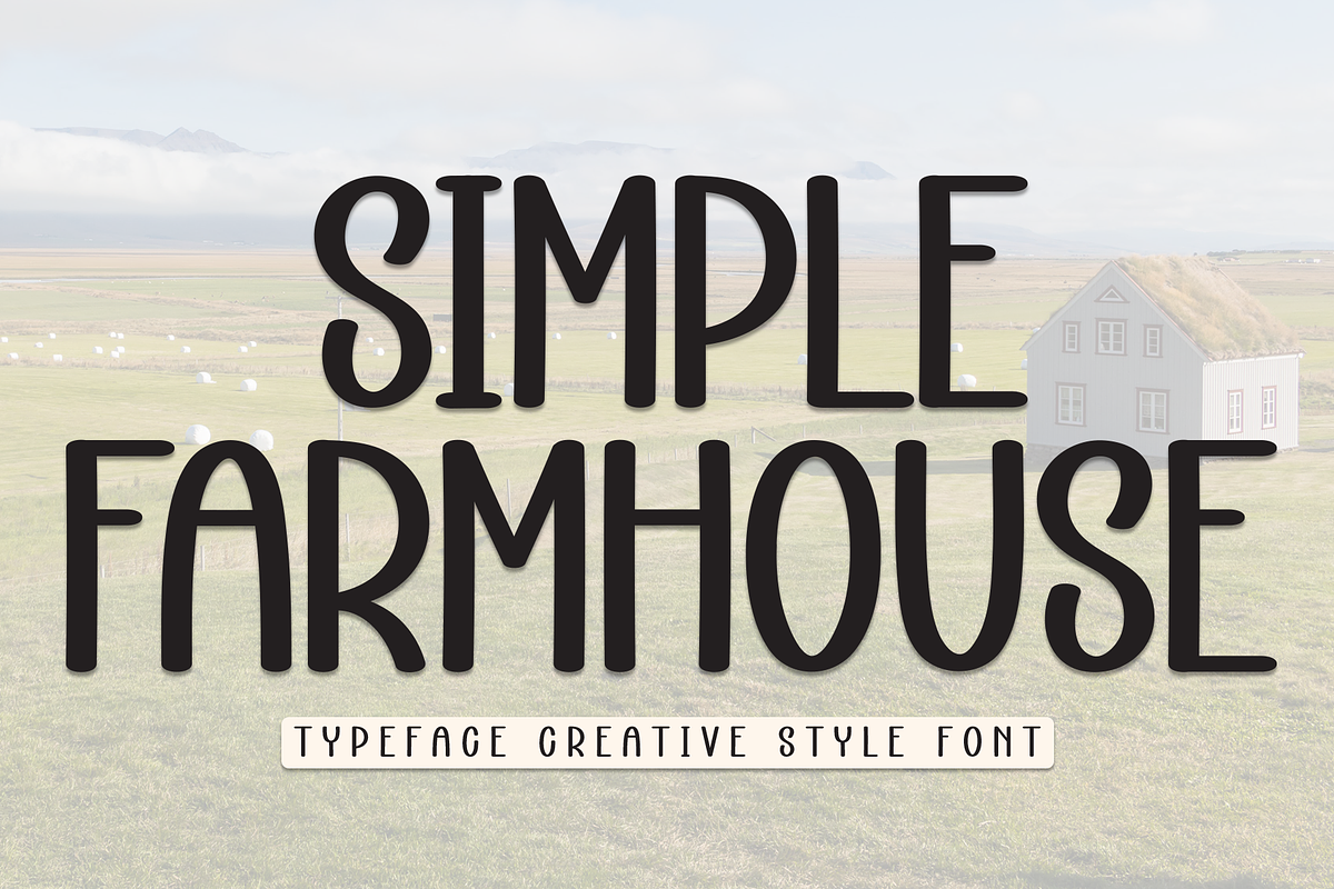 Simple Farmhouse | Script Font, a Script Font by Scratchones (Photo 1 of 8)