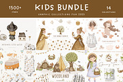 Kids Bundle - graphic collections, an Animal Illustration by polikarpovaart (Thumbnail 2 of 16)