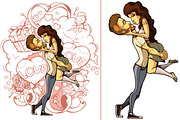 Embrace love couple, a Person Illustration by yuanden graphics (Thumbnail 1 of 2)