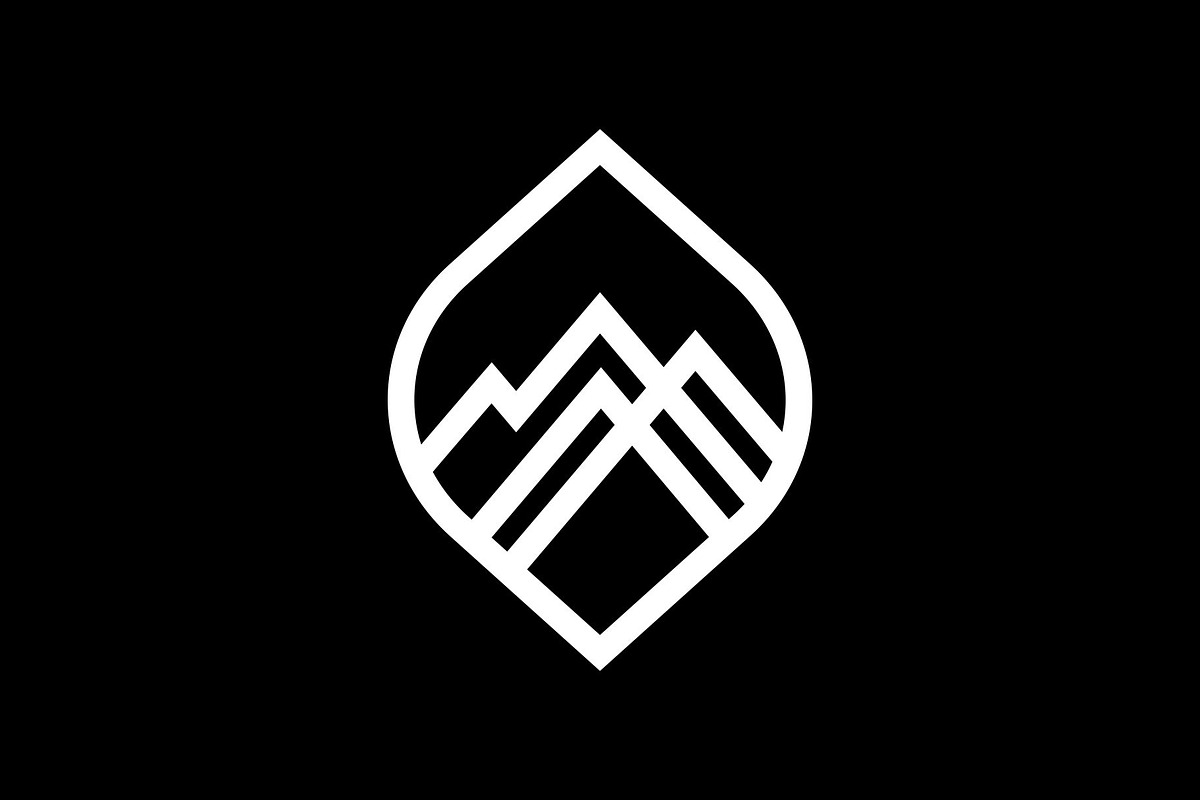 Simple Mountain Line Art Logo Design, a Branding & Logo Template by Buqancreative (Photo 2 of 2)