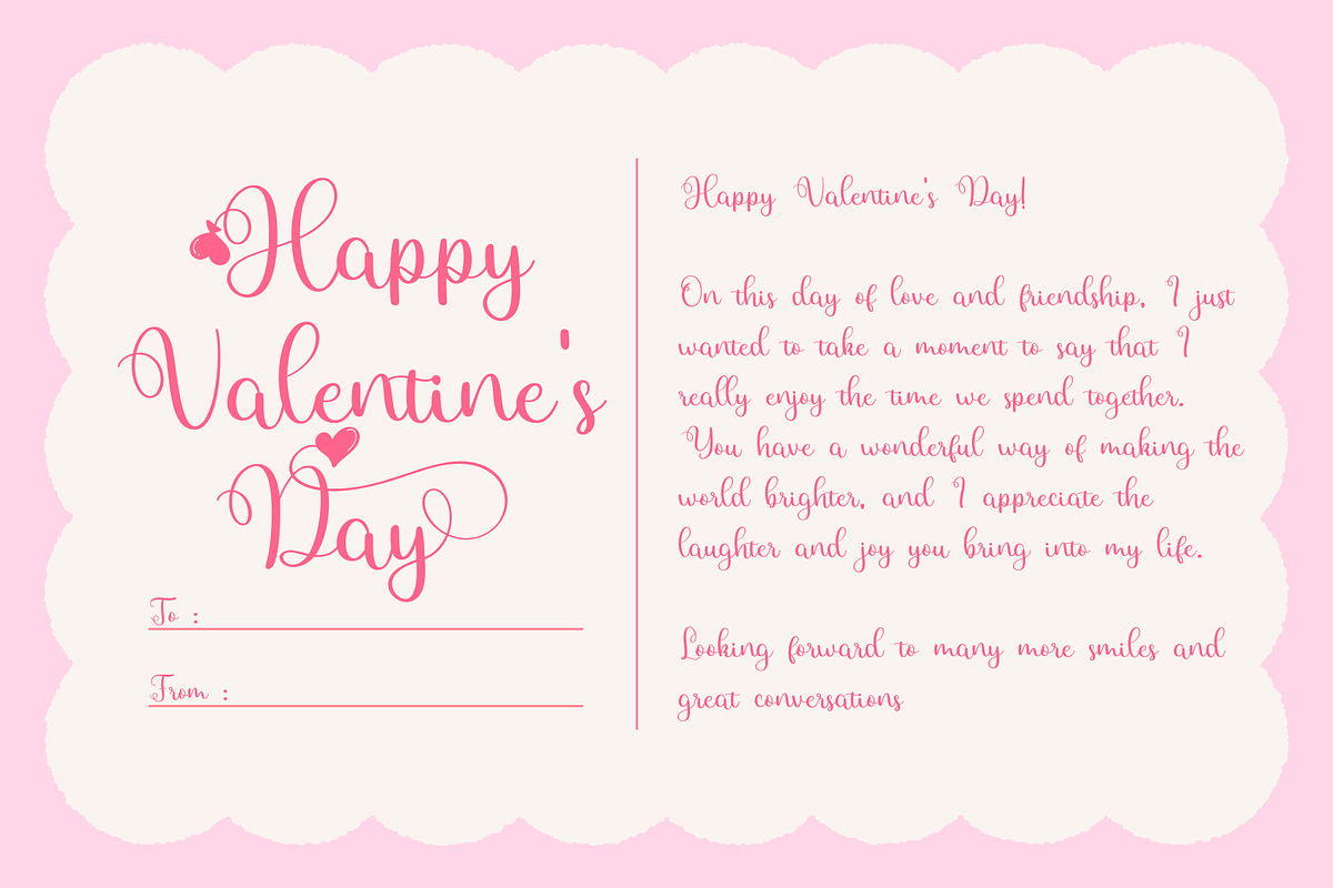 Evelina Heart, a Handwritten Font by BearyType Studio (Photo 3 of 5)