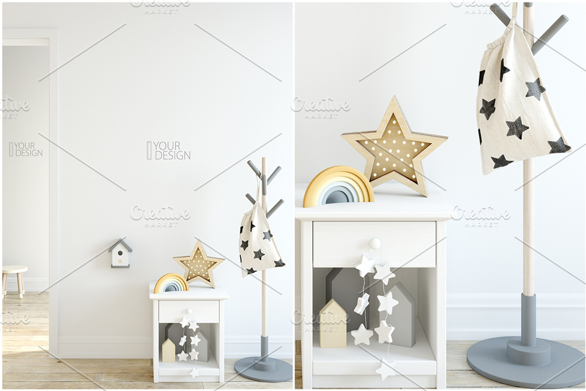 KIDS WALL & FRAMES Mockup Bundle - 3, a Print Template by Yuri-U (Photo 19 of 33)