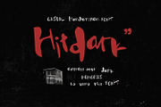 Hitdark Handwritten Font, a Handwritten Font by Maulana Creative (Thumbnail 1 of 7)