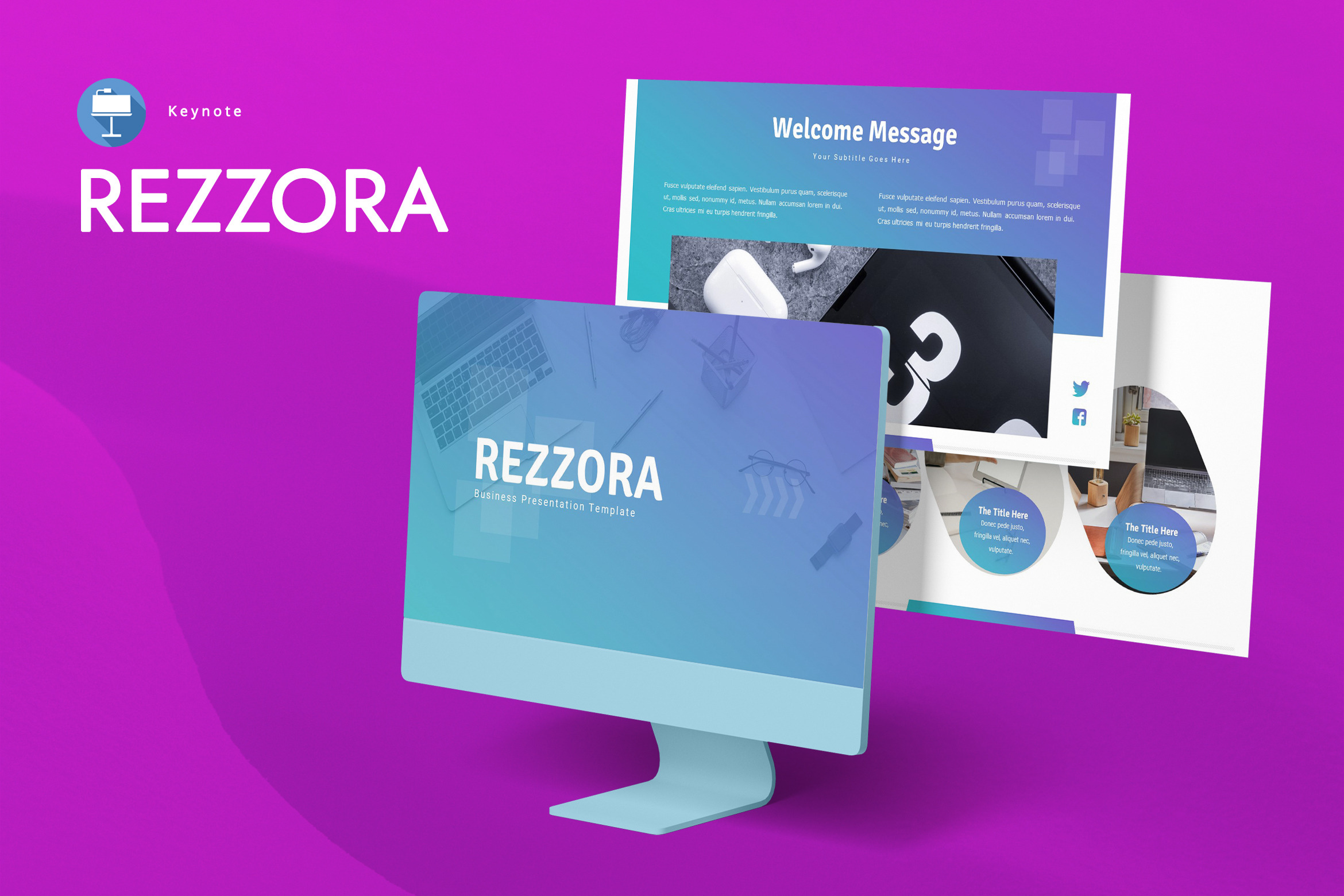 Rezzora - Keynote Template, a Presentation Template by AQR Studio