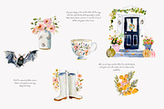 autumn clipart cozy cottage png, a Decorative Illustration by Patishop Art (Thumbnail 6 of 8)