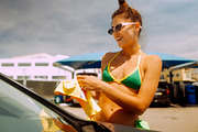Woman Washing Car Photos, a Person Photo by Tekso (Thumbnail 5 of 6)