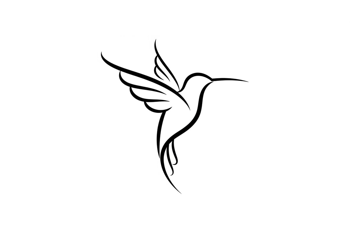 Hummingbird Line Art SVG Bundle, an Illustration by yasushie (Photo 6 of 31)
