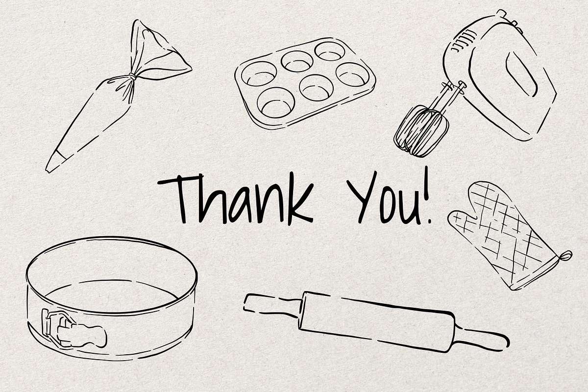 Baking Time| Whimsical Sketch Bundle, a Food Illustration by Artalia (Photo 6 of 6)