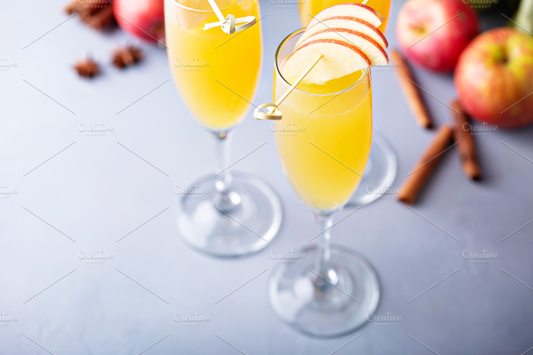 Apple mimosa cocktail, a Food & Drink Photo by farwasser