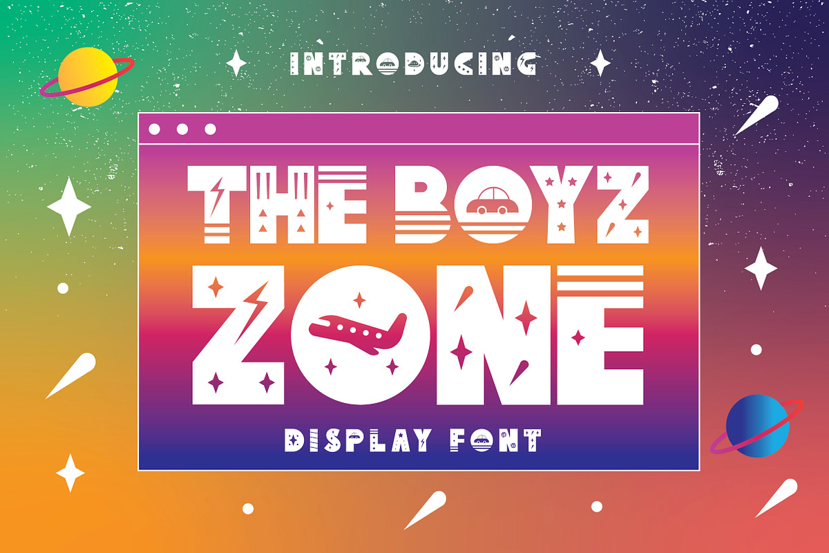 The Boyz Zone, a Font by caocastudio (Photo 1 of 6)
