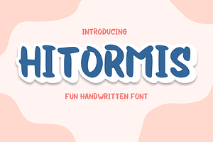 Hitormis | Fun Handwritten Font, a Serif Font by Forberas Club