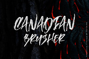 Canadian Brusher - Hipster Typeface, a Font by Motokiwo (Thumbnail 1 of 9)