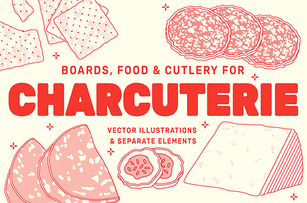 Charcuterie Vector Food Illustration