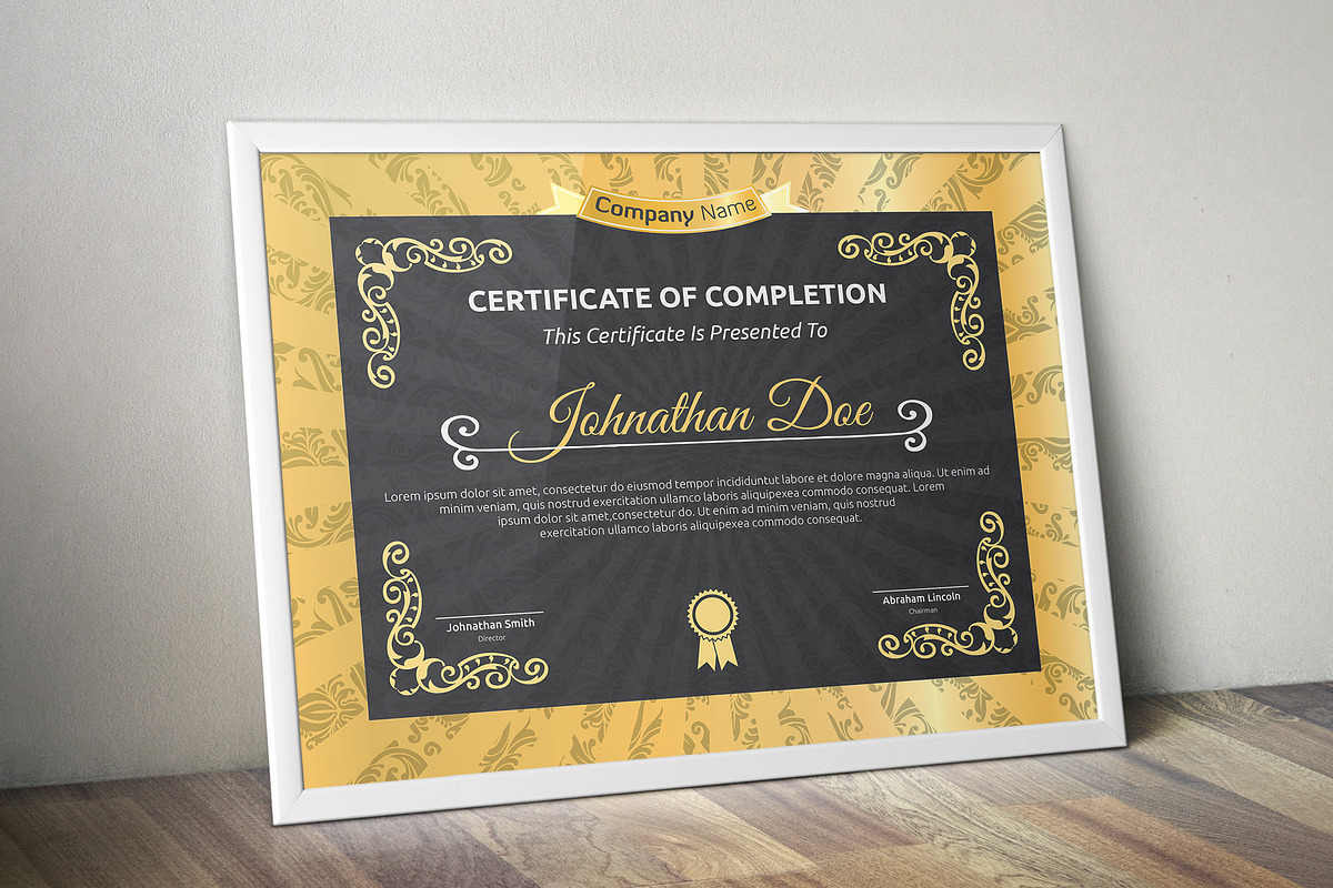 Certificate Word | PSD | AI, a Stationery Template by Curve Design (Photo 1 of 4)