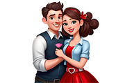 Valentine's Day set, a Seasonal Illustration by MarisoArt (Thumbnail 4 of 5)