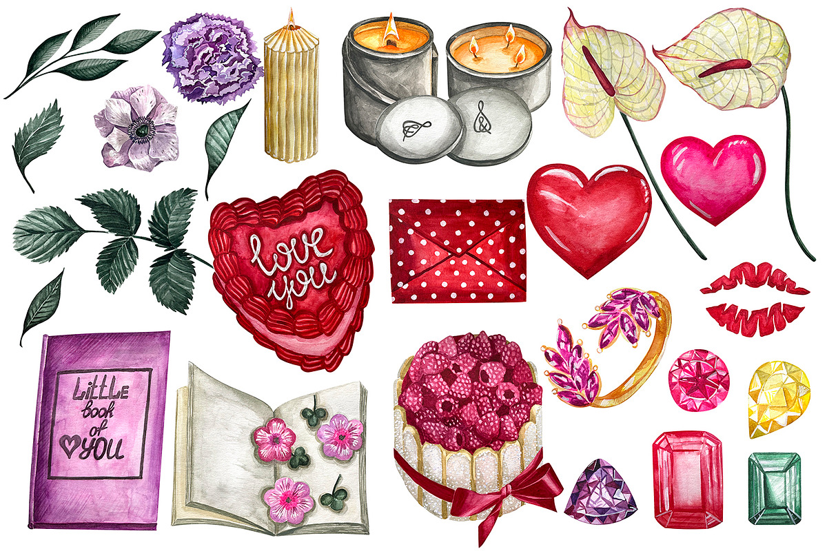 Hand Drawn Valentine's Day Icon Love, a Decorative Illustration by Fresh art by Larysa (Photo 3 of 10)