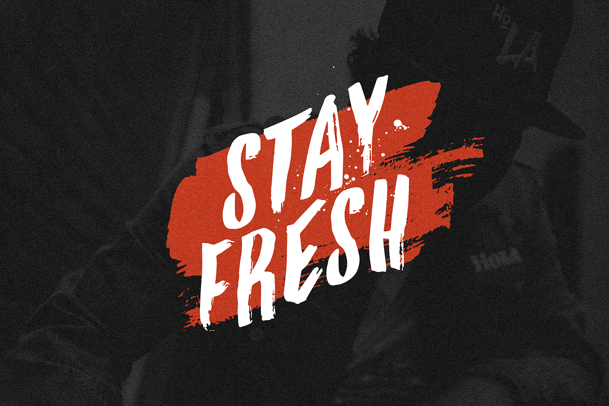 True Vibes - Paint Brush Font, a Handwritten Font by Visual Blends (Photo 2 of 8)